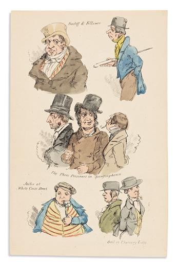 (DICKENS, CHARLES.) Crowquill, Alfred (illus.). Pictures Picked from the Pickwick Papers.
